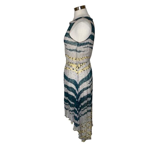 Sam and Lavi Los Angeles Hopi Print Sheer Sleeveless High Low Dress Womens Small - Picture 3 of 11